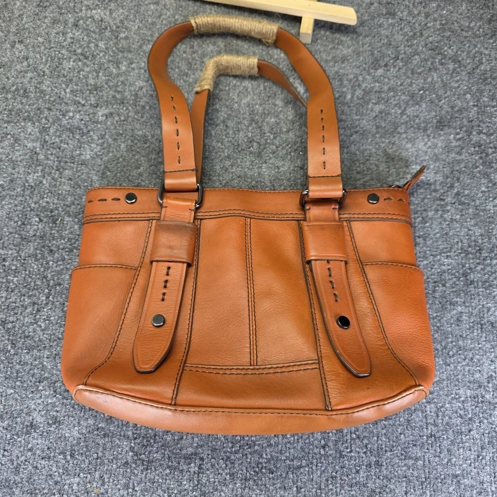 St John's Bay Genuine Leather Hobo Shoulder Bag Rich burnt orange terracotta